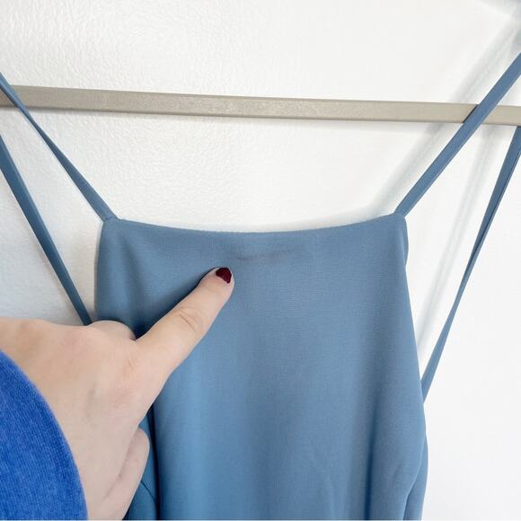 LULUS Mythical Kind of Love Dusty Blue Maxi Dress Size XS NWT - Picture 3 of 9